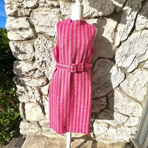 J. Crew Mockneck Dress in Disco Tweed